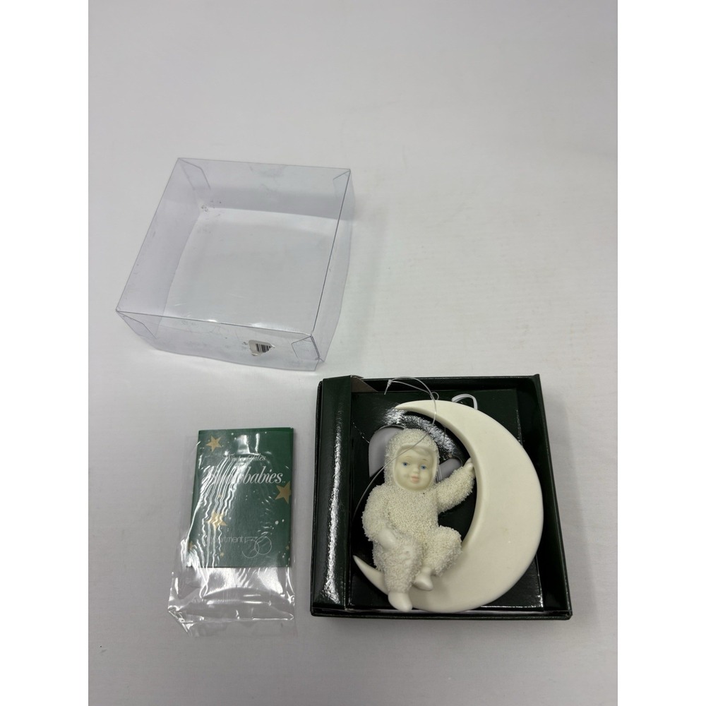 Vintage 56 Porcelain Snowbabies "Moon Beams" #79456 Christmas Figurine RETIRED